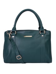 Lapis O Lupo Green Solid Handbag for Women