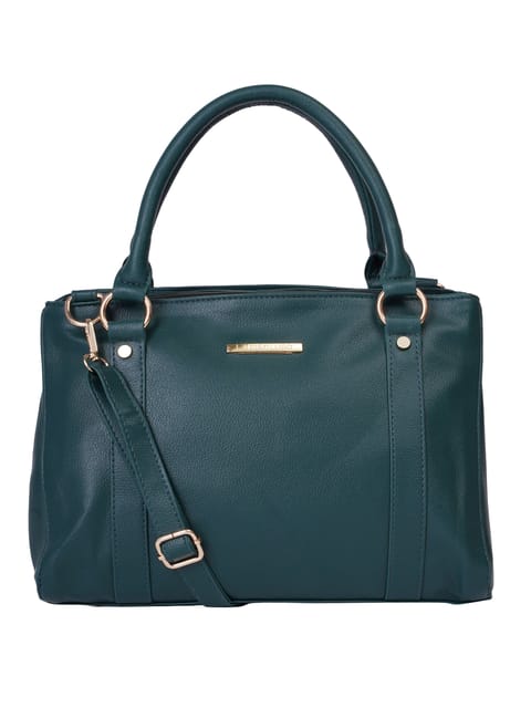 Lapis O Lupo Green Solid Handbag for Women