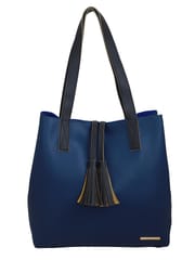 Lapis O Lupo Blue Solid Tote Bag for Women