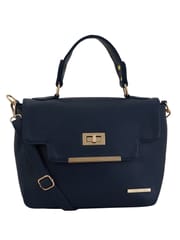 Lapis O Lupo Blue Solid Handbag for Women