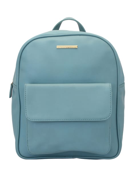 Lapis O Lupo Turquoise Solid Backpack for Women