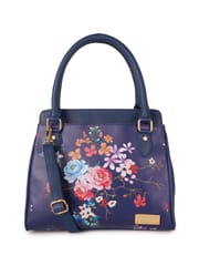 Lapis O Lupo Blue Flower Handbag for Women's