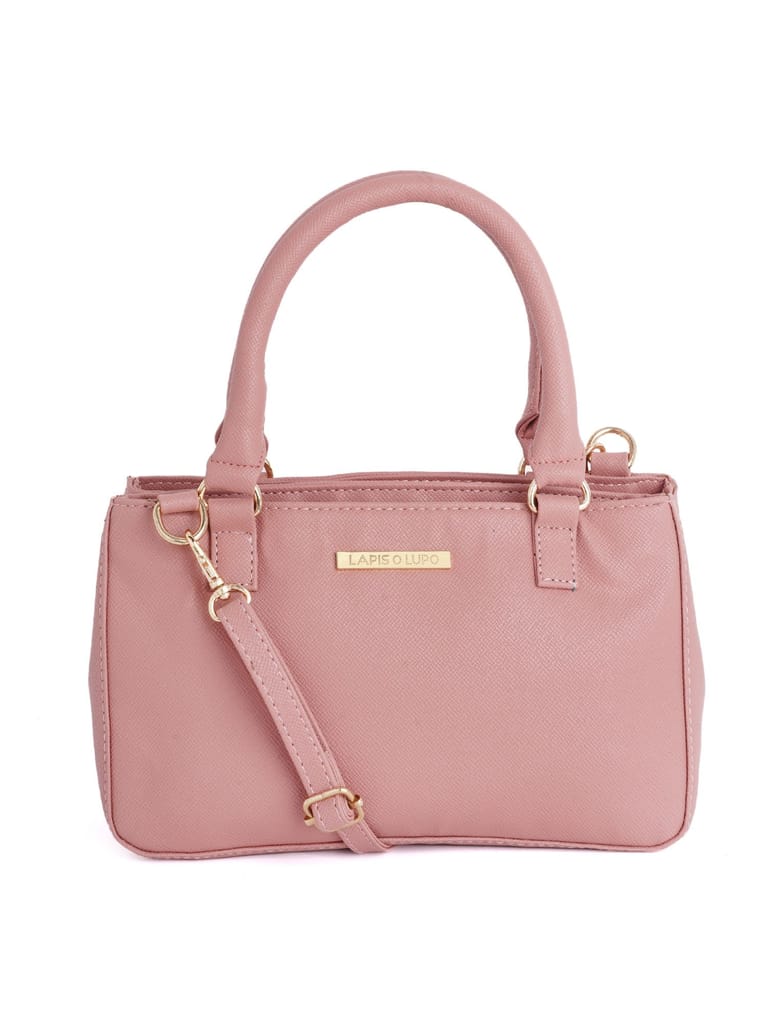 Lapis O Lupo Pink Solid Handbag for Women